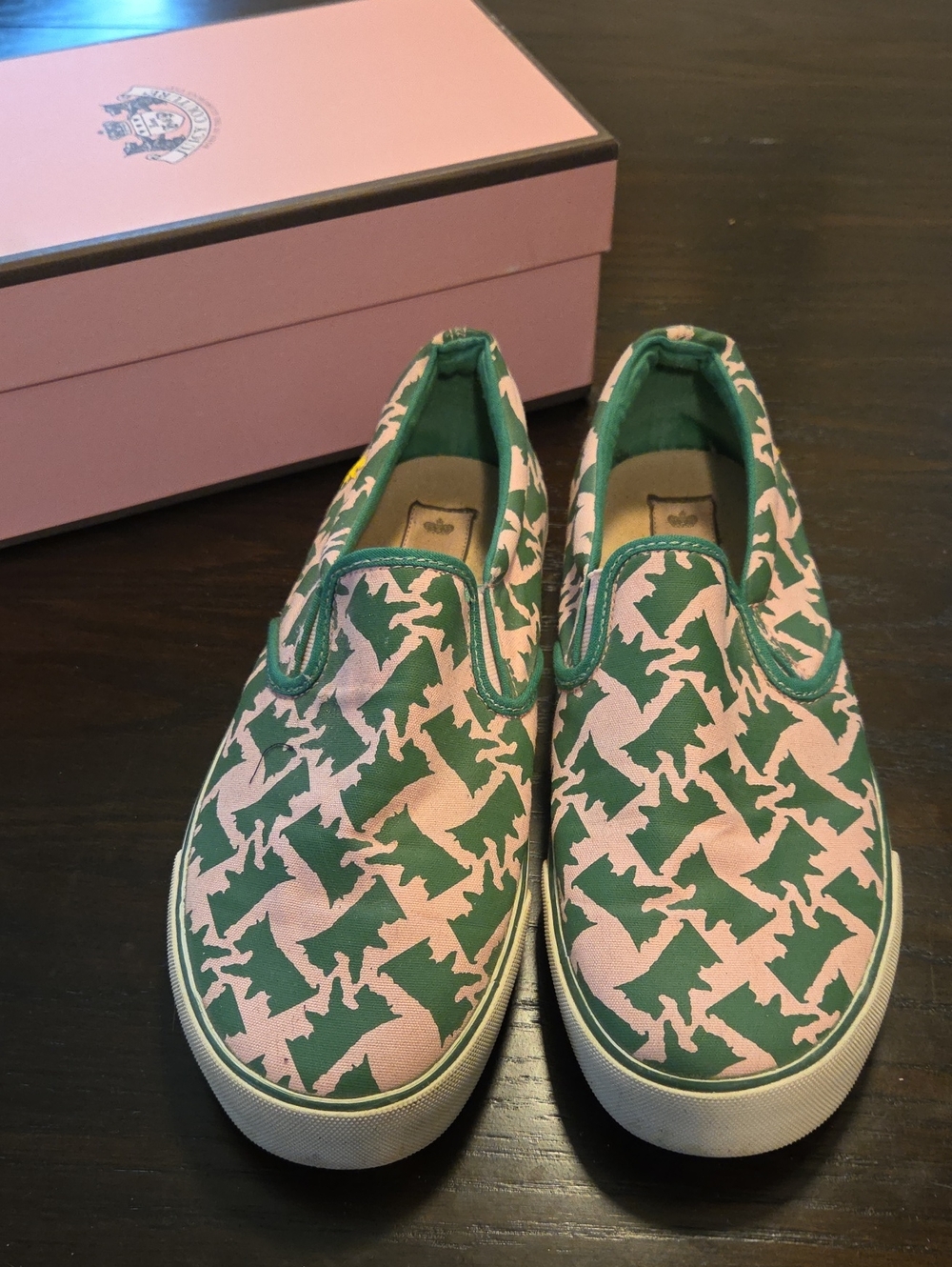 Juicy Couture Scottie Sneakers In Pink and Green - Casual Comfort